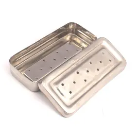 Odontomed2011 963353149955 17x7x3 Cm Instruments Box Perforated Stainless Steel Holloware Tray