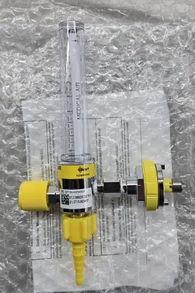 T15ua Ohio Medical Air 15 Lpm 50 Psi Flowmeter Amvex Ohmeda Connection Yellow