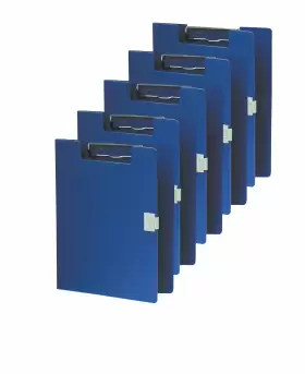 205103-5bl Omnimed 713325988174 Hippa Compliant Covered Poly Clipboard Pack Of 5
