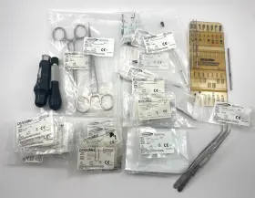 220-0018 Osteomed Lot Of Craniomaxillofacial Rigid Fixation System Pieces
