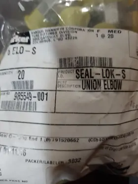 6-elo-s Parker 3/8ftft X Union Elbow With O-ring #2