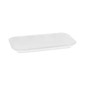 0tf117s00000 Pct Meat Tray #17 Shallow 8.3 X 4.8 0.65 White 1 000/carton