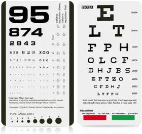Pecula 703145043894 Eye Chart Pocket Charts Snellen And 78 Inch L X 42 W 1