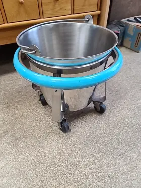 714370 Pedigo Vintage Kick Bucket - Stainless Steel