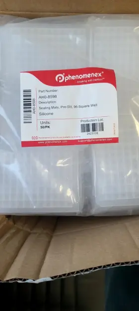 Ah0-8598 Phenomenex 6x Sealing Mats Pre-slit 96-square Well Silicone Pn