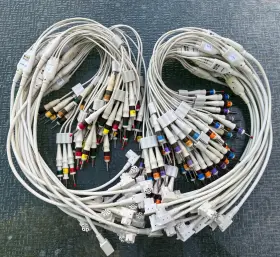 Tc30 Philips 989803151631 Pagewriter Pw Ecg Leadwire Leads Cables Huge Lot Of 41