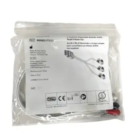 Philips 989803173121 Ref 3- Lead Set Disposable Bedside Aami Single Patient