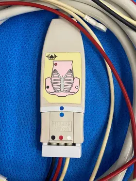 M3526a Philips 3-lead Snap Fit Ekg Cable Ref #3