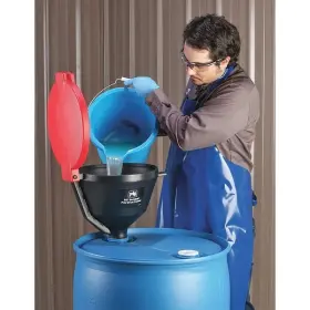 Drm1681-rd Pig Drum Funnel 10 Gal. Flow Capacity Red #2