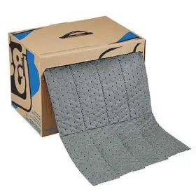 Mat242 Pig Sorbent Roll 7 Gal 15 In X 60 Ft Universal Gray Polypropylene