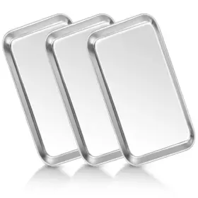 Pi198003 Pission Medical Tray Stainless Steel 3 Pack Dental Lab Instruments Surgical Metal