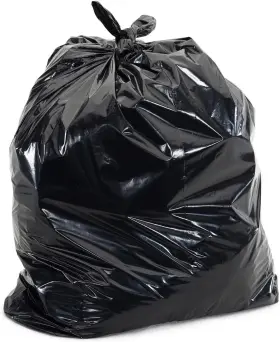 W14lda Plasticplace 12-16 Gallon Trash Bags 1.0 Mil 1 Count Pack Of 250 Black