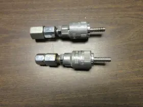 3211s Precision Medical Schrader Connect O2 N2o Male And Female To Diss Or Pipe Thread Set #2