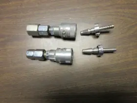 3211s Precision Medical Schrader Connect O2 N2o Male And Female To Diss Or Pipe Thread Set