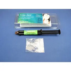 100-101 Prime Dent Adhesive Dual Cure Permanent Luting Cement Ionomer Crown Bridge Veneer Brackets