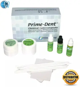 54346 Prime Dental Prime-dent Self Cure Composite Cracked Tooth Kit Repair 5g/5g With Bond