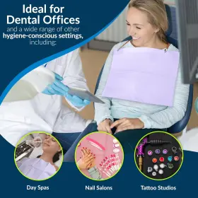 917459 Products Choice Dental Bib Purple Lavender 3 Layers 13 Inch W X 18 L Pack Of 50 #3