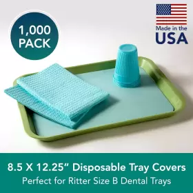 917513 Products Choice Tray Covers Blue Case Of 1 000 - Heavyweight Bond 8.5 Inch X 12.25 #2