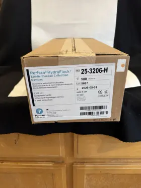 25-3206-h Puritan Hydraflock Sterile Flocked Collection Devices Qty 500