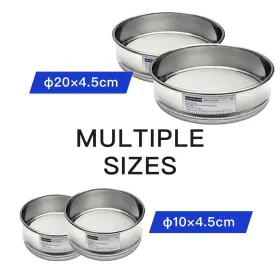 Sz0000113 Quafoolab Lab Sieves 30 Mesh Economy Test Sieve 4 Diameter 304 Stainless Steel 10x4.5cm