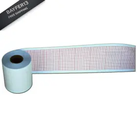 Con5020 Quality Chart Paper Contec 80a Ecg 50mm X 20m - 10 Rolls Red