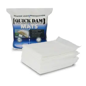 Wum-10 Quick Dam 810959021397 Super Absorbent Mats White