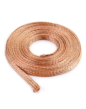 Wd5423 Qwork Flat Copper Braid Cable 20ft 6mm 20 Ft X 0.24 In 1 Pack
