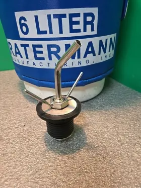 Yds-6 Rattermann Arctic Fox Liquid Nitrogen Tank 6 L Aluminum Alloy Ln2 Dewar Pouring Spout #3