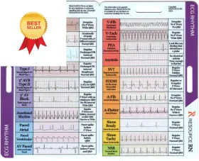 Ecgr-6 Resource Rn Ekg Rhythm Interpretation - Compact And Portable Reference Card Rapid