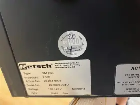 20.251.0003 Retsch Grindomix Gm200 High-speed Knife Blender Mill
