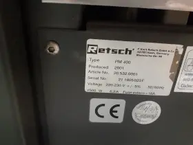 Pm400 Retsch Planetary Ball Mill #2