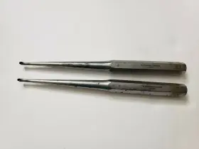 11-1383 Richards Lot Of 2 Bone Curette Medical Instruments Stainless Steel #3