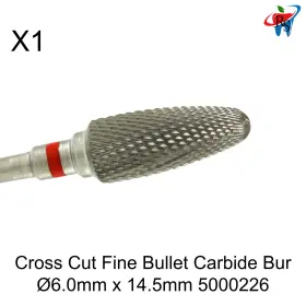 Wpt-tccd5000226 Rsdent X1 Cross Cut Fine Carbide Dental Bur 6.0mm X 14.5mm 5000226 Cutting Tool