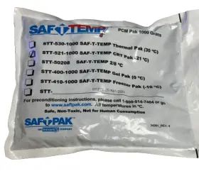 Stt-521-1000 Saf-t-pack 1000g 8 Packs -saf-t-pak Pcmpak 1000 Grams - Saf-t-temp Crt