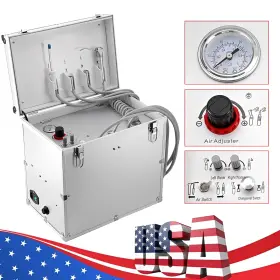 Sd-102 Sandent Mobile Portable Dental Delivery Unit Air Compressor Syringe Suction 4 Hole Ce