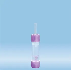 20.1278.100 Sarstedt Microvette 100 Edta K3e L Cap Violet Flat Base Pieces