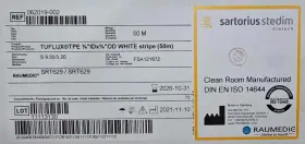 Fsa121872 Sartorius Stedim Tuflux Tpe 3/8 Inch Id X 5/8 Od White Stripe 50m Pn #2