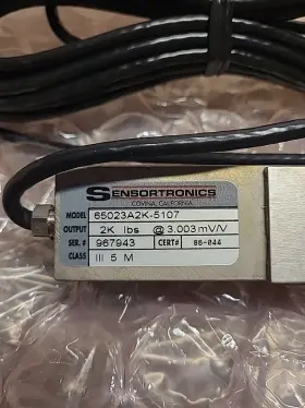 65023a-2k-5107..new Sensortronics 65023a-2k-5107 Load Cell 2000 Lbs Unit..open Box..see Pics #3