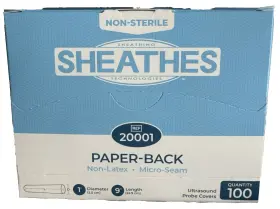 20001 Sheathes Non-latex Free Ultrasound Probe Covers 1 Inch Dx9 L 100/bx