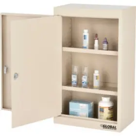436953 Sim Supply Blocked Brand Industrial Large Narcotics Cabinet Double Door/double Lock 18 Inch W X 10 D
