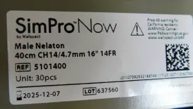 5101400 Simpro 30 Pack Now Male Nelaton Wellspect 14fr 16 Inch