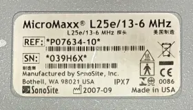 P07634-10 Sonosite Ref Micromaxx L25e/13-6 Mhz Ultrasound Transducer #2 P07634-10 Sonosite Ref Micromaxx L25e/13-6 Mhz Ultrasound Transducer #2