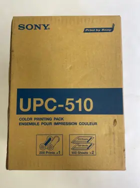 Upc-510 Sony Color Printing Pack 200 Sheets / 2 Rollers New In Box Endoscopy