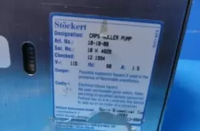 24645 Sorin Biomedical 10-10-00 Stockert Caps Roller Pump Read #3
