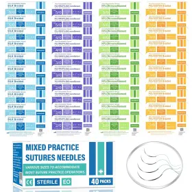 Spectabilis 313043035084 Suture Practice Thread And Needles For Medical Students Training Only 40 Mixed