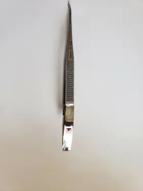 55-8087 Ssi Ultra Jacobson Titanium Straight Micro Needle Holder Curved #2