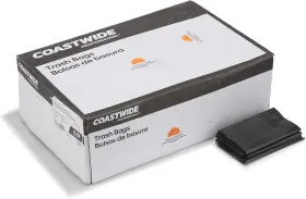 Cw19245 Staples Coastwide 847245 Trash Bags 16-20 Gallon 24x32 Low Density 0.35 Black