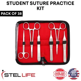 Sm-sk-3013 Stellife Suture Kit Student Practice For Training With Surgical Pad 38 Pcs
