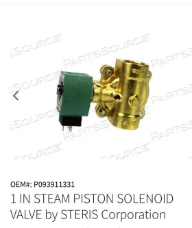 P093911-331 Steris P093911331 1 Inch Solenoid Valve S2 S9 P93911-331 T32742045 Volts 120/60