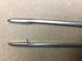 10970-k Storz 01 Germany 10970 K Sponge And Dissecting Forceps With Serrated Jaws #3